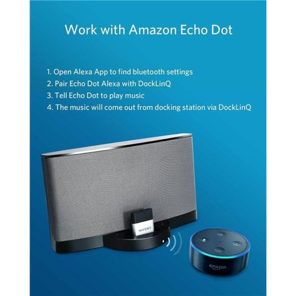 Pro Bluetooth 5.0 Adapter Receiver for Bose Sounddock and 30 pin iPod iPhone - Picture 4 of 6